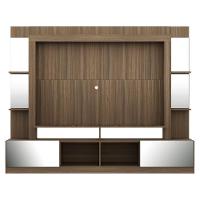 Rack Estante com Painel Tv 65 e Espelho Oslo Madeirado - 1