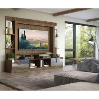 Rack Estante com Painel Tv 65 e Espelho Oslo Madeirado - 7