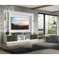 Rack Estante com Painel Tv 65 e 2 Portas Oslo Branco - 7