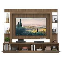 Rack Estante com Painel Tv 65 e Espelho Oslo Madeirado - 8