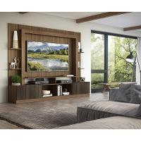 Rack Estante com Painel Tv 65 e 2 Portas Oslo Madeirado - 7