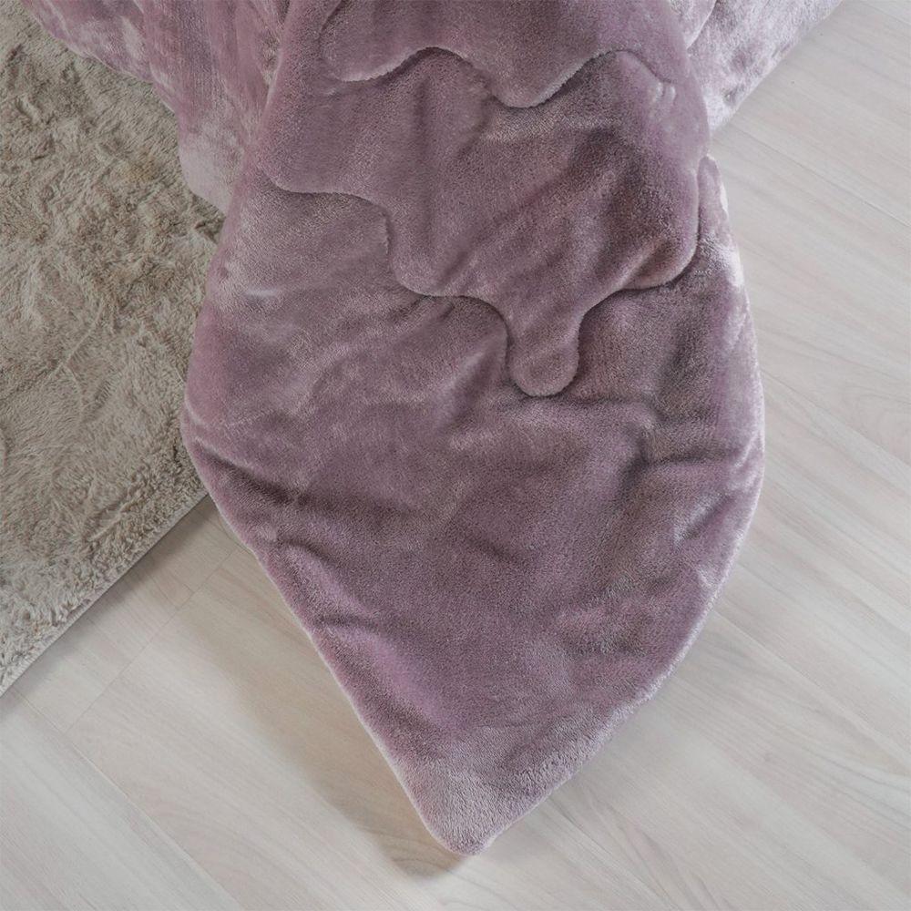 Edredom Sherpa King Dupla Face 240x260cm Old Mauve - 2