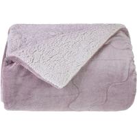 Edredom Sherpa King Dupla Face 240x260cm Old Mauve - 1