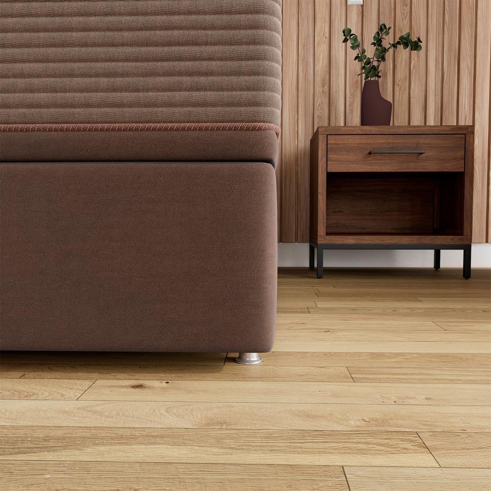 Base Baú Physical Camurça Bege Queen (158x198x39) - Ortobom - 4