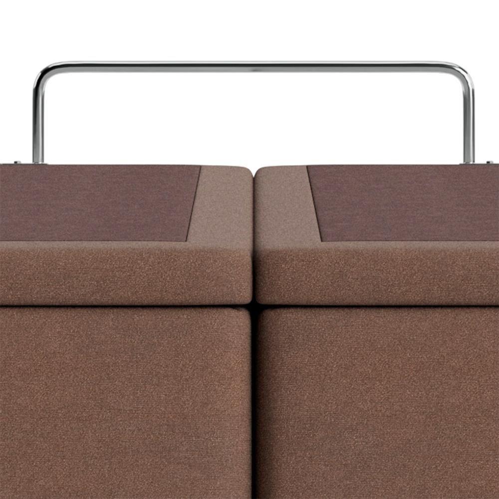 Base Baú Physical Camurça Bege Queen (158x198x39) - Ortobom - 5