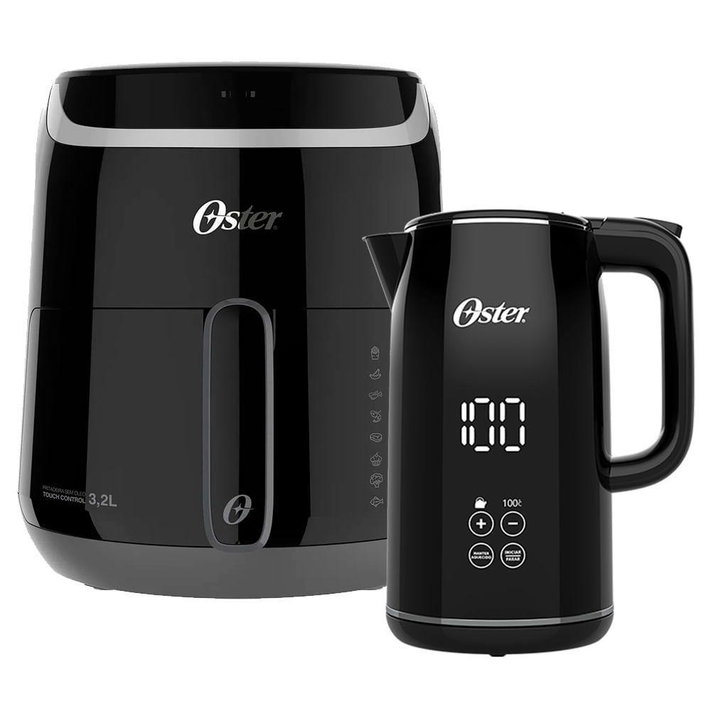 Kit Fritadeira Digital Fryer e Chaleira Black Oster - 220V - 1