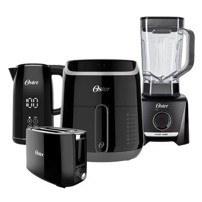 Kit Black Oster - Fritadeira, Chaleira, Liquidificador e Torradeira - 220V