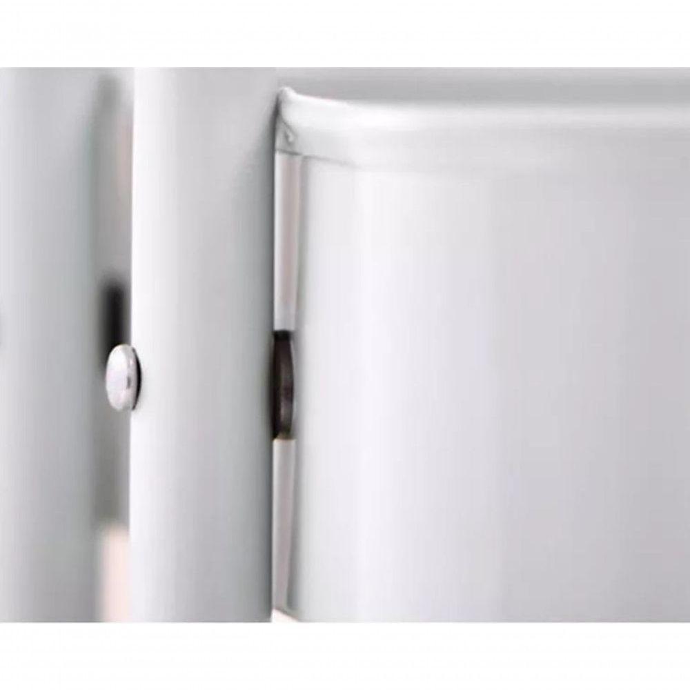 Carrinho Multiuso Organizador 3 Prateleiras – Aço Profissional Com Rodinhas Que Giram 360° Branco - 4