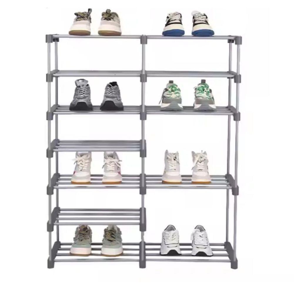 Sapateira Grande Com 12 Prateleiras – Organizador Multiuso Para Até 30 Pares De Calçados - Branco - 3