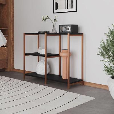 Aparador Industrial Artesania Cobre E Preto 95cm