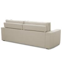 Sofá 3 Lugares Retrátil Reclinável Para Sala De Estar 210cm Odilon F04 Linho Creme - Lyam Decor - 2