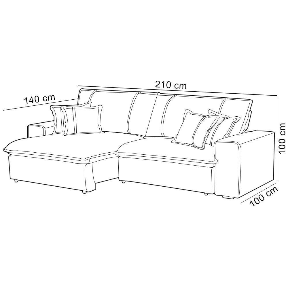 Sofá Retrátil Reclinável Para Sala 3 Lugares 210cm Varsov F04 Veludo Cinza Escuro - Lyam Decor - 4