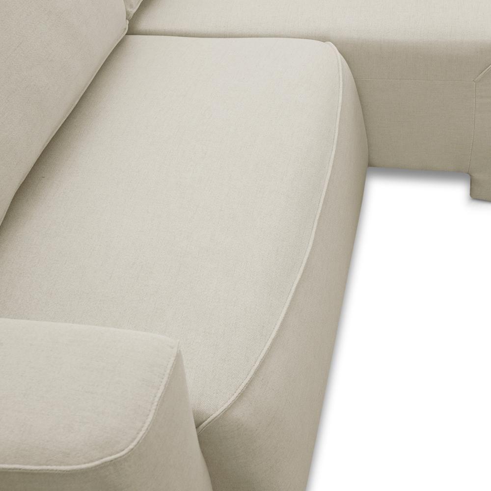 Sofá 4 Lugares Retrátil Reclinável Para Sala De Estar 280cm Odilon F04 Linho Creme - Lyam Decor - 9