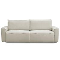 Sofá 4 Lugares Retrátil Reclinável Para Sala De Estar 280cm Odilon F04 Linho Creme - Lyam Decor - 2