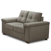 Sofá 2 Lugares Para Sala De Estar Living 153cm Allon F04 Veludo Marrom Claro - Lyam Decor - 6