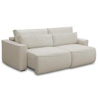 Sofá 3 Lugares Retrátil Reclinável Para Sala De Estar 250cm Odilon F04 Linho Creme - Lyam Decor - 6