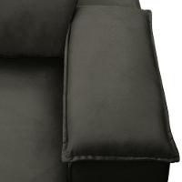 Sofá Retrátil Reclinável Para Sala 3 Lugares 225cm Gordon F04 Veludo Marrom Escuro - Lyam Decor - 10