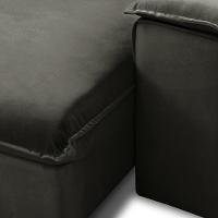 Sofá Retrátil Reclinável Para Sala 3 Lugares 205cm Gordon F04 Veludo Marrom Escuro - Lyam Decor - 9