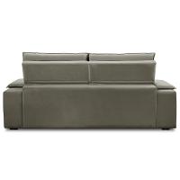 Sofá Retrátil Reclinável Para Sala 3 Lugares 205cm Gordon F04 Veludo Marrom Claro - Lyam Decor - 8