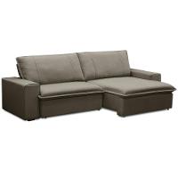 Sofá Retrátil Reclinável Para Sala 3 Lugares 250cm Varsov F04 Veludo Marrom Claro - Lyam Decor - 9