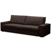 Sofá Retrátil Reclinável Para Sala 3 Lugares 230cm Varsov F04 Veludo Marrom Escuro - Lyam Decor - 7
