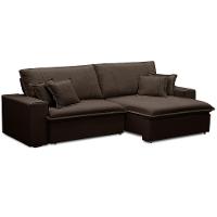 Sofá Retrátil Reclinável Para Sala 3 Lugares 210cm Varsov F04 Veludo Marrom Escuro - Lyam Decor - 6