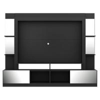 Rack Estante com Painel Tv 65 e Espelho Oslo Preto - 1