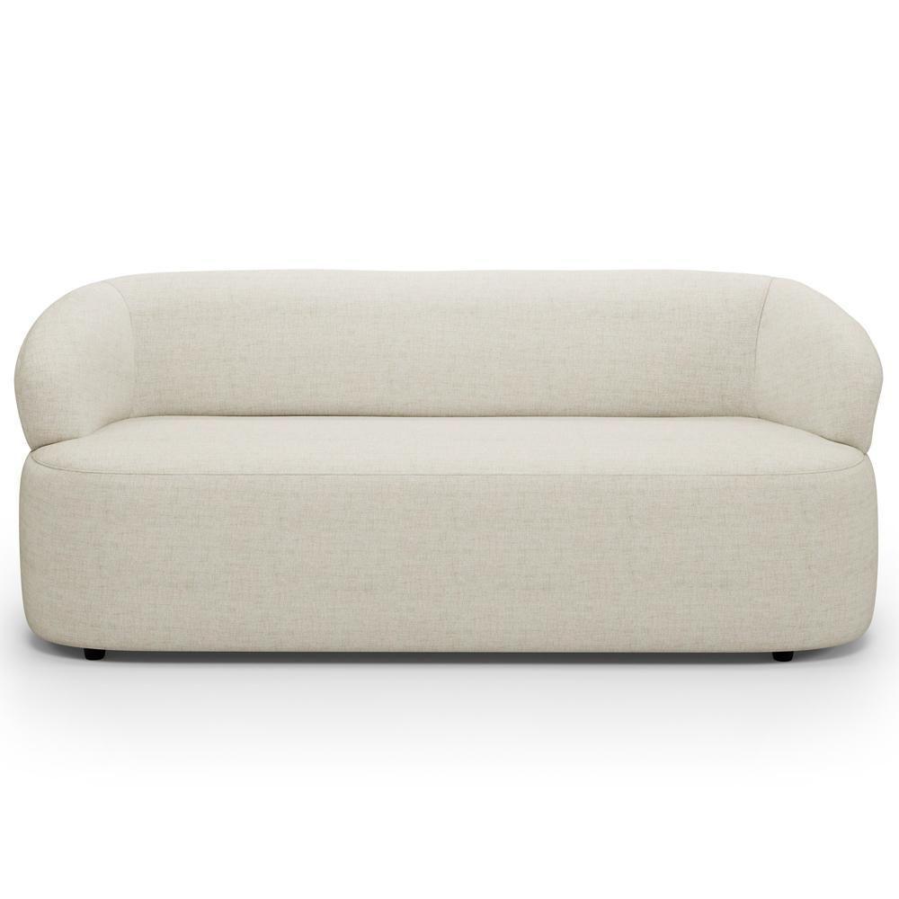 Sofá 3 Lugares Orgânico Sala De Estar Living 170cm Carmen F04 Linho Mescla - Lyam Decor - 5