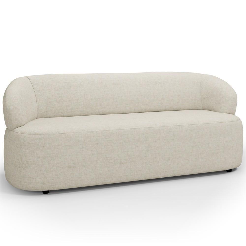 Sofá 3 Lugares Orgânico Sala De Estar Living 170cm Carmen F04 Linho Mescla - Lyam Decor - 7