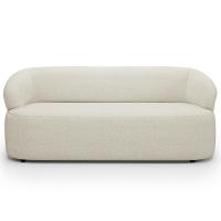 Sofá 3 Lugares Orgânico Sala De Estar Living 170cm Carmen F04 Linho Mescla - Lyam Decor - 5