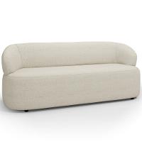 Sofá 3 Lugares Orgânico Sala De Estar Living 170cm Carmen F04 Linho Mescla - Lyam Decor - 7