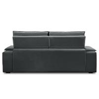 Sofá Retrátil Reclinável Para Sala 3 Lugares 245cm Gordon F04 Veludo Cinza Escuro - Lyam Decor - 8