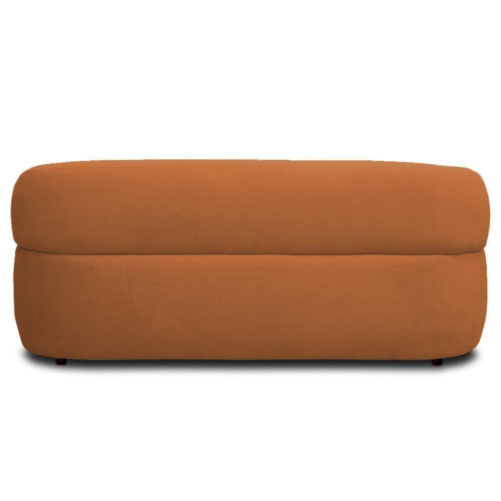 Sofá 3 Lugares Orgânico Sala De Estar Living 170cm Carmen F04 Bouclê Terracota - Lyam Decor - 8