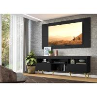 Rack com Painel TV até 65" e Pés Retrô Flórida Multimóveis