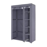 Guarda Roupa Portatil Duplo Cabideiro Arara 4 Prateleiras Sapateira Organizador Desmontavel Viagem - 6