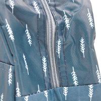 Bolsa Marmita Lancheira Termica Estampada Trabalho Faculdade Azul Com Folhas Brancas - 2