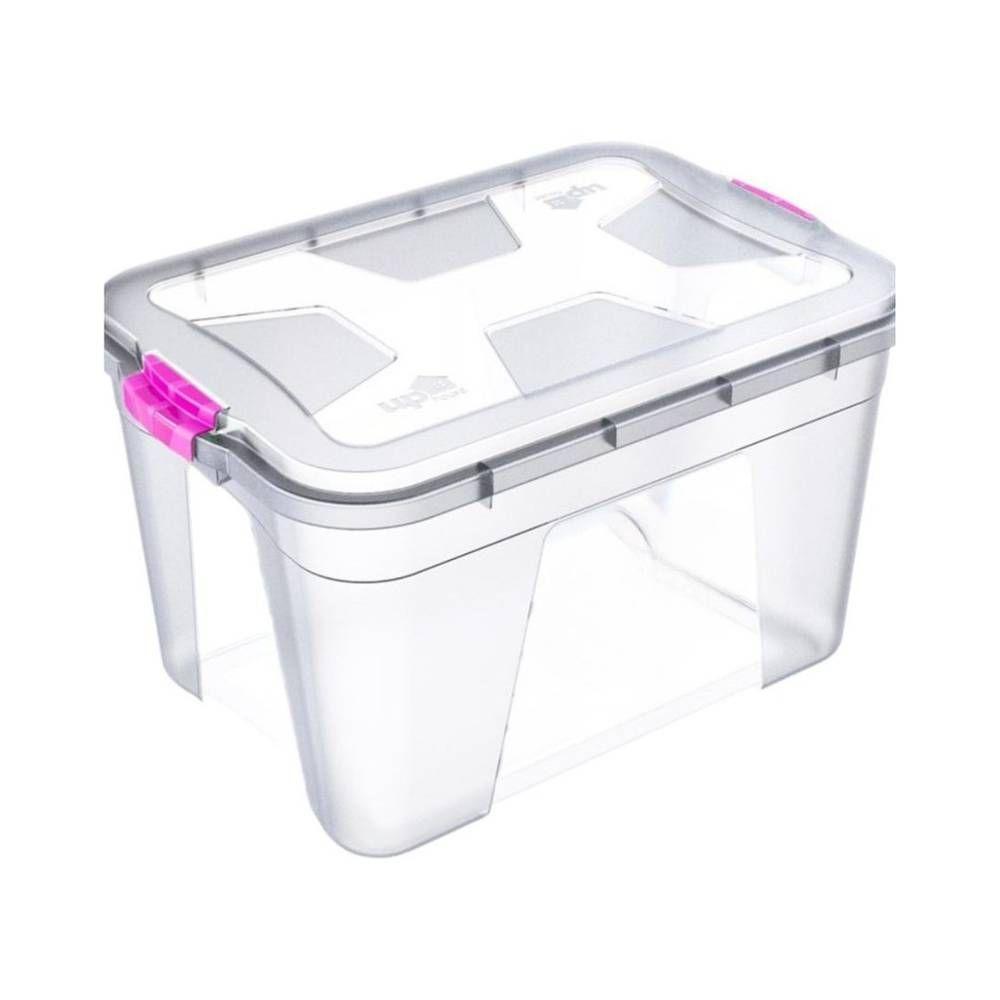 Caixa Organizadora Multiuso Transparente 12 Litros Com Trava - 1