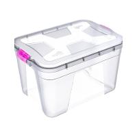 Caixa Organizadora Multiuso Transparente 12 Litros Com Trava - 1