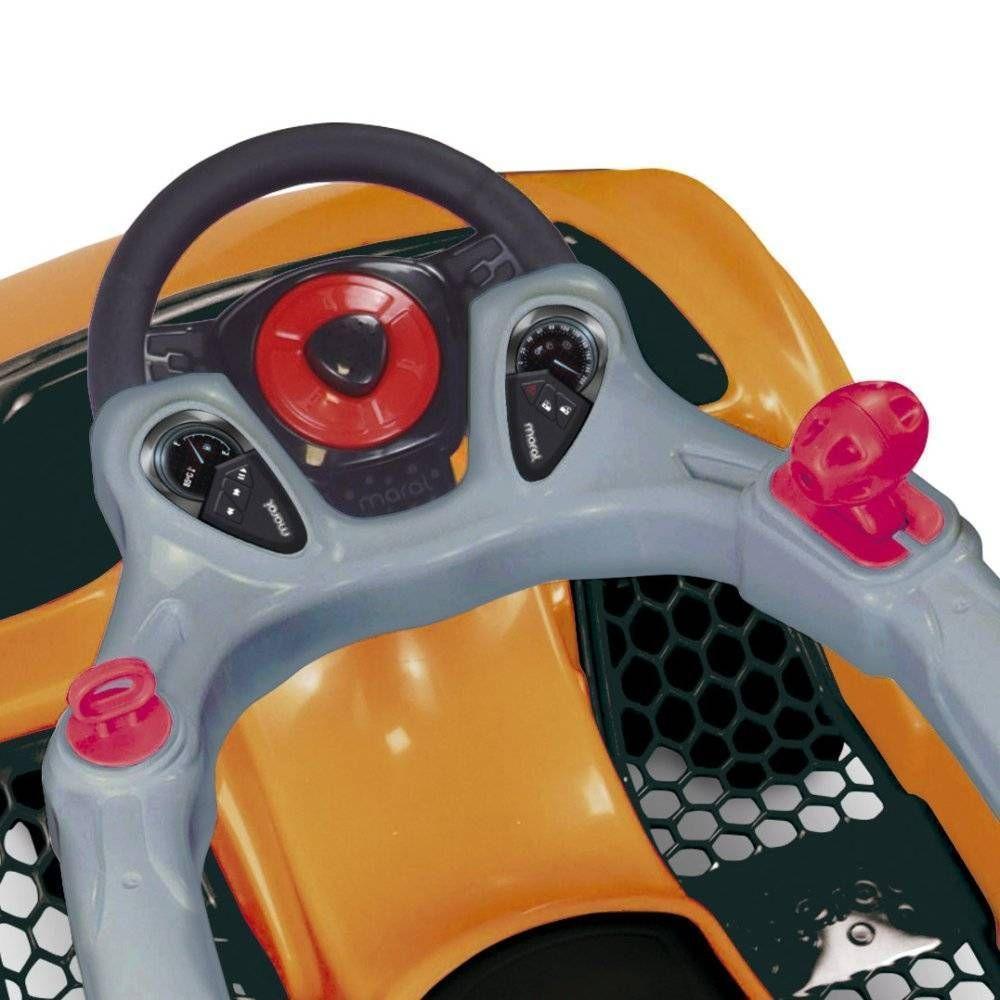 Carrinho De Passeio Infantil Mc Laram Laranja Alça Segurança - 4