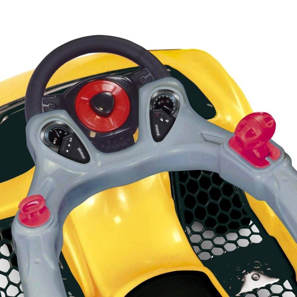 Carrinho De Passeio Infantil Mc Laram Amarelo Alça Segurança - 2