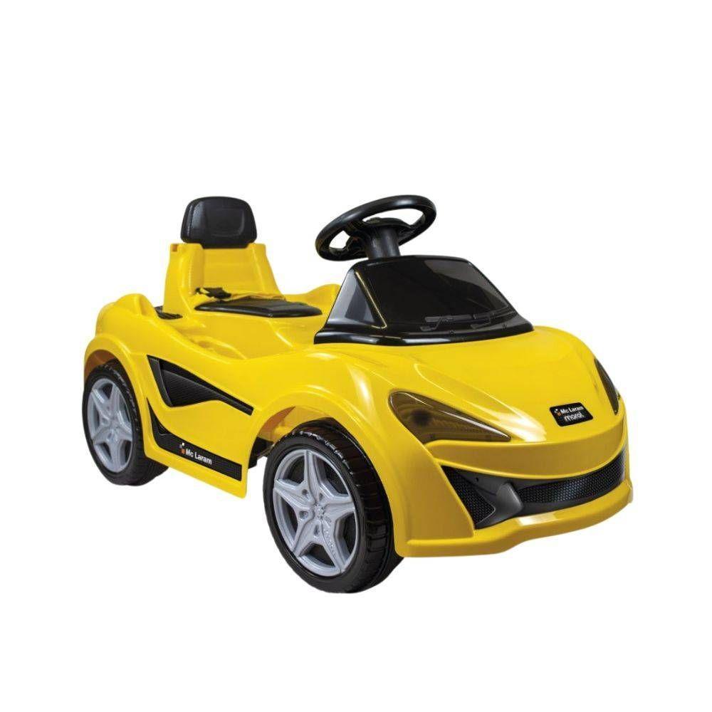 Carrinho De Passeio Infantil Mc Laram Amarelo Alça Segurança - 5