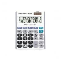 Calculadora De Mesa Procalc Pc255 12 Digitos Pilha Branca - 1