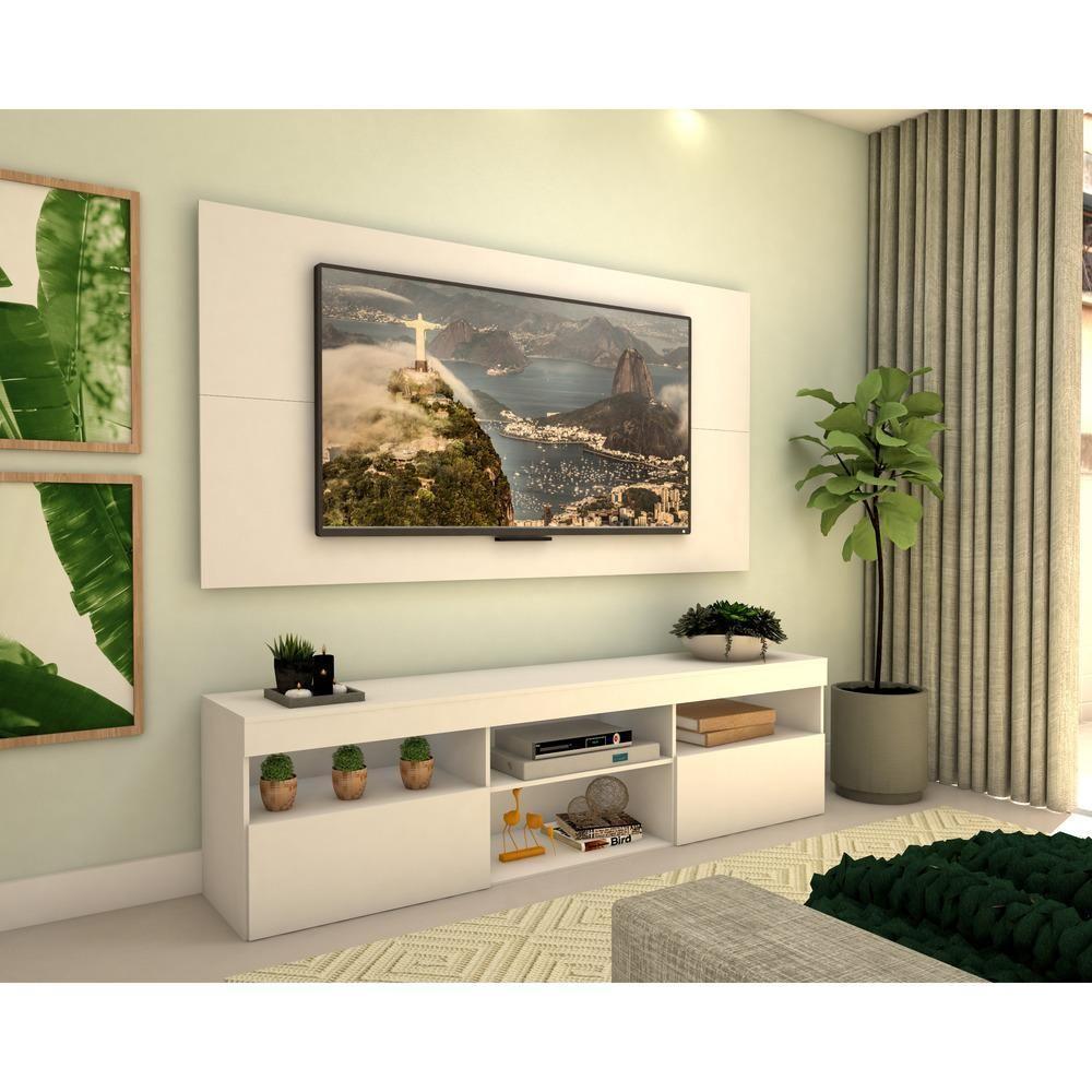 Rack com Painel Tv até 65" e 2 Portas Toronto Multimóveis - 5