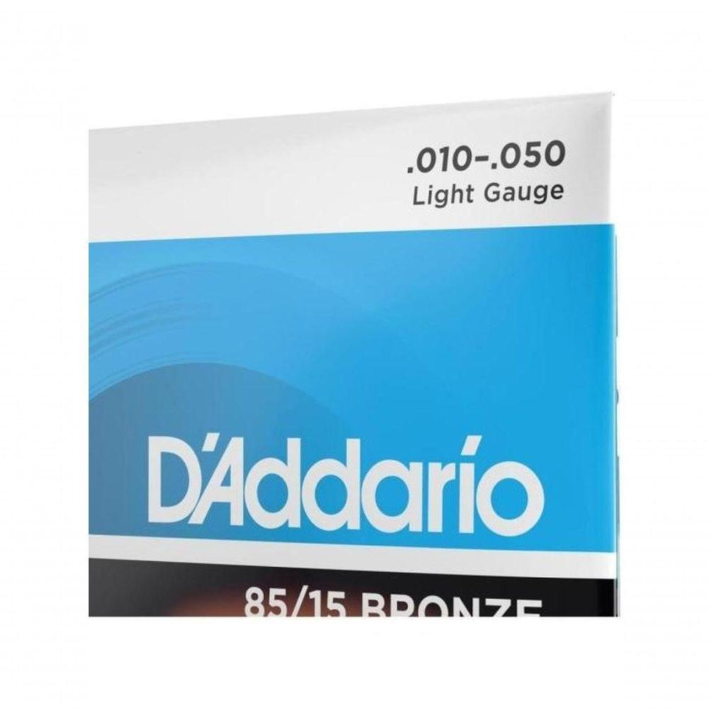 Encordoamento Violão Aço 12 Cordas .010-.050 85-15 Bronze Ez940 D Addario - 3