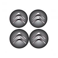 Jogo Bottom- Emblema Para Calota Citroen 48mm Degrade 4... - 1