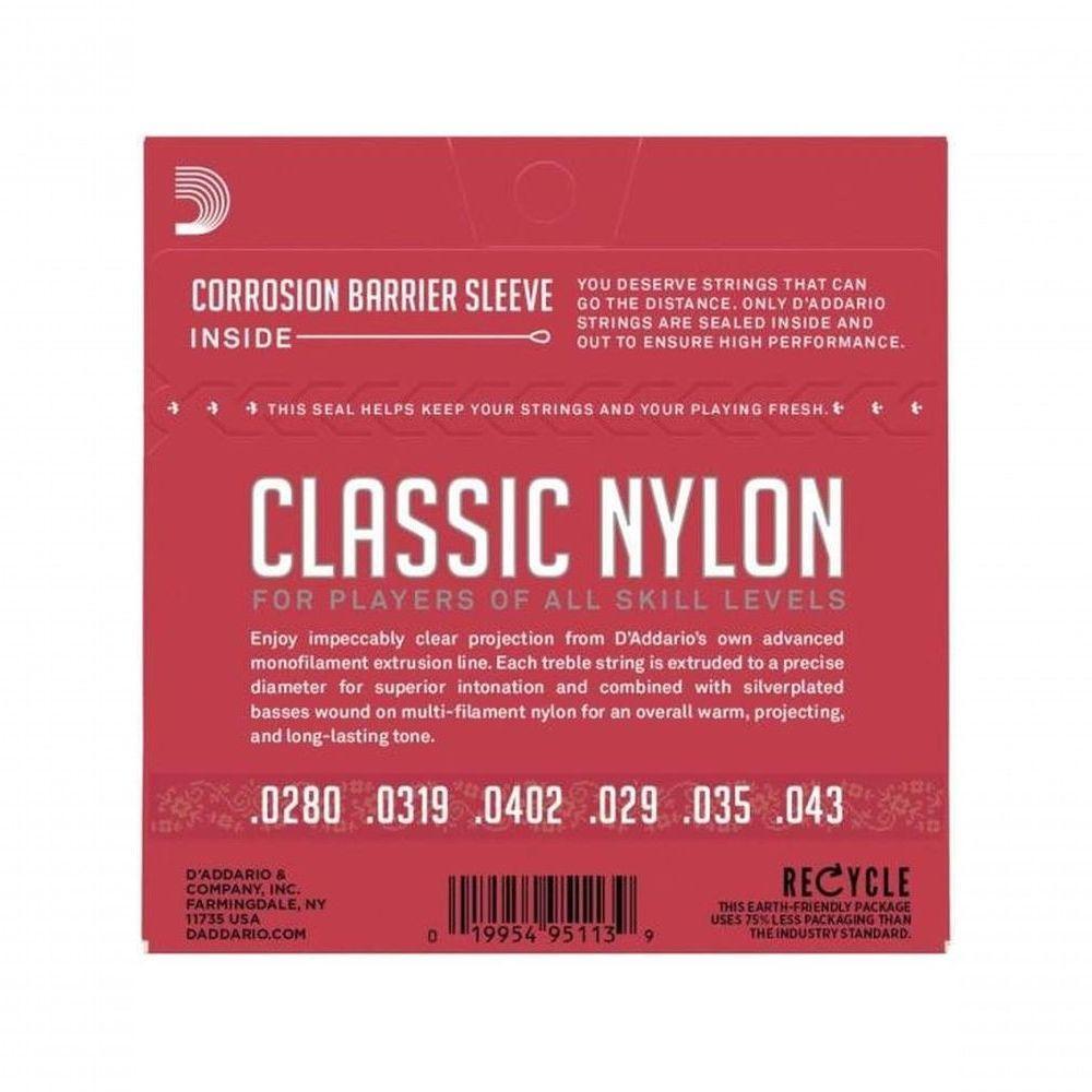 Encordoamento Violão Nylon Tensão Media Student Ej27n D Addario - 4