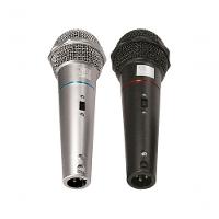 Microfone Csr-505 Duplo Com Fio 1 Preto E 1 Prata - 1