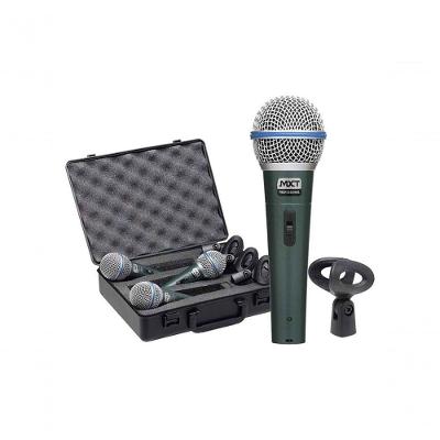 Kit 03 Microfone Mxt Dinamico Pro Bt-58a Metal Com...