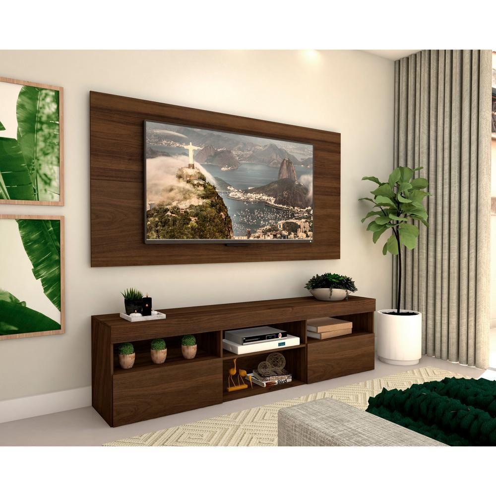 Rack com Painel Tv até 65" e 2 Portas Toronto Multimóveis - 5