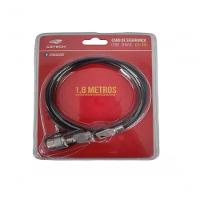 Trava Para Notebook C3tech Cs-30 Com Chave 1,8 Metros Preto - 2